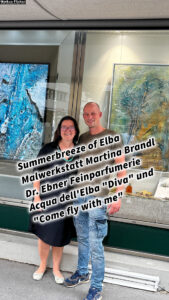 Summerbreeze of Elba Malwerkstatt Martina Brandl Dr. Ebner Feinparfumerie Acqua dell'Elba "Diva" und "Come fly with me"