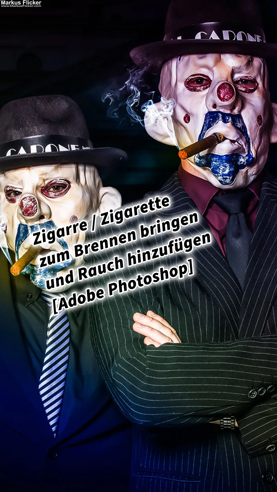 Mehr über den Artikel erfahren Zigarre / Zigarette zum Brennen bringen und Rauch hinzufügen mit Adobe Photoshop Tutorial Anleitung in 8 Schritten