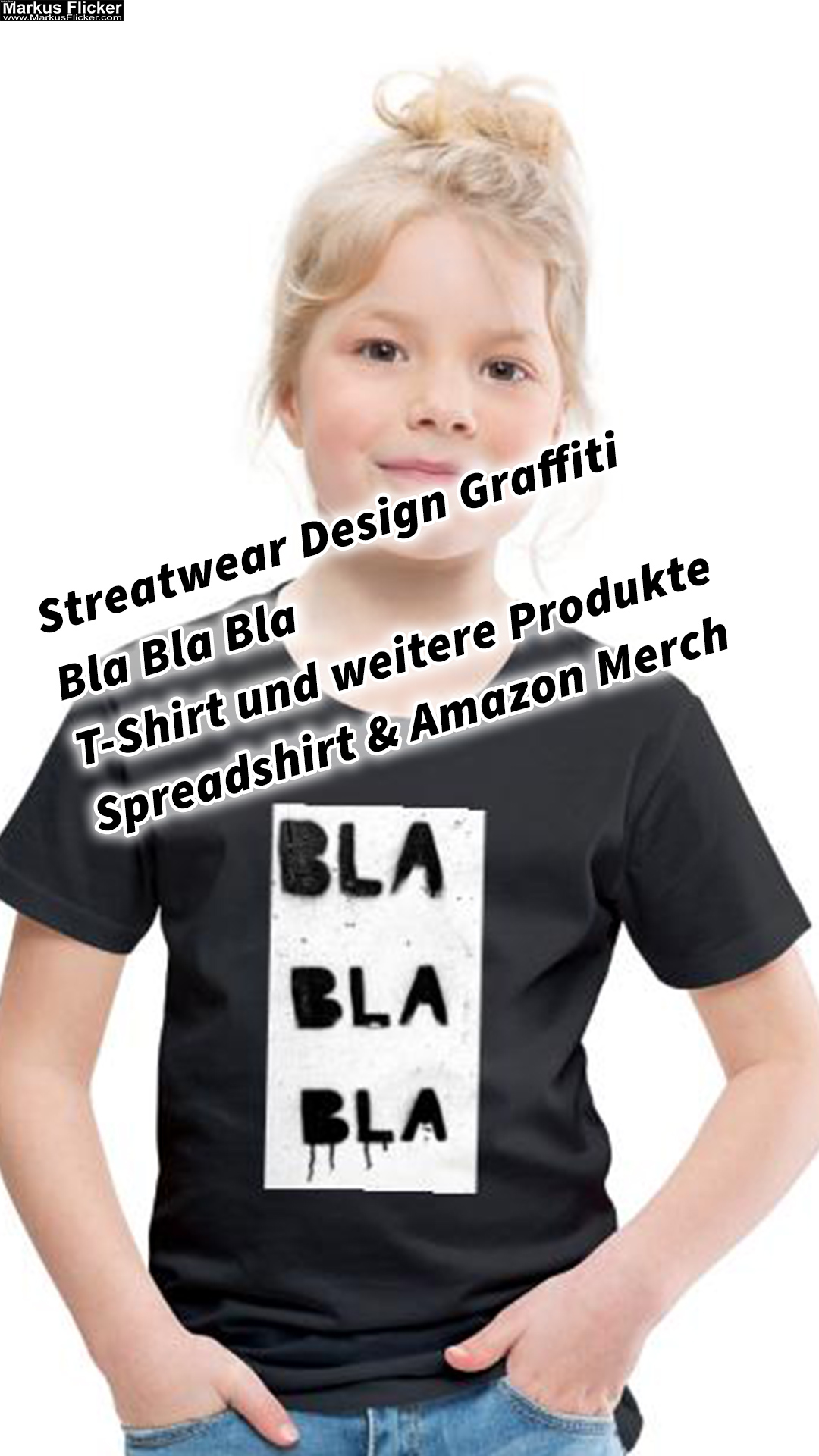 Streatwear Design Graffiti Bla Bla Bla T-Shirt und weitere Produkte Spreadshirt & Amazon Merch