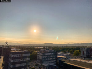 Technopark Raaba Graz Sonnenuntergang inkl. Mercedes Stern Business Park