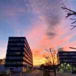 Technopark Raaba Graz Sonnenuntergang inkl. Mercedes Stern Business Park