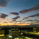 Technopark Raaba Graz Sonnenuntergang inkl. Mercedes Stern Business Park