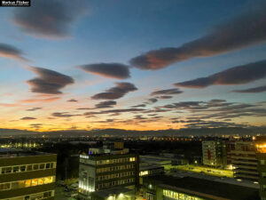 Technopark Raaba Graz Sonnenuntergang inkl. Mercedes Stern Business Park