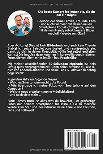Fotografieren lernen: 13 Tipps, wie du mit deinem Smartphone schöne Bilder machst, wie mit einer DSLR! Erstelle deine Handy Fotos & Instagram Bilder schnell & einfach mit Android oder iPhone Taschenbuch von Michael Giesinger