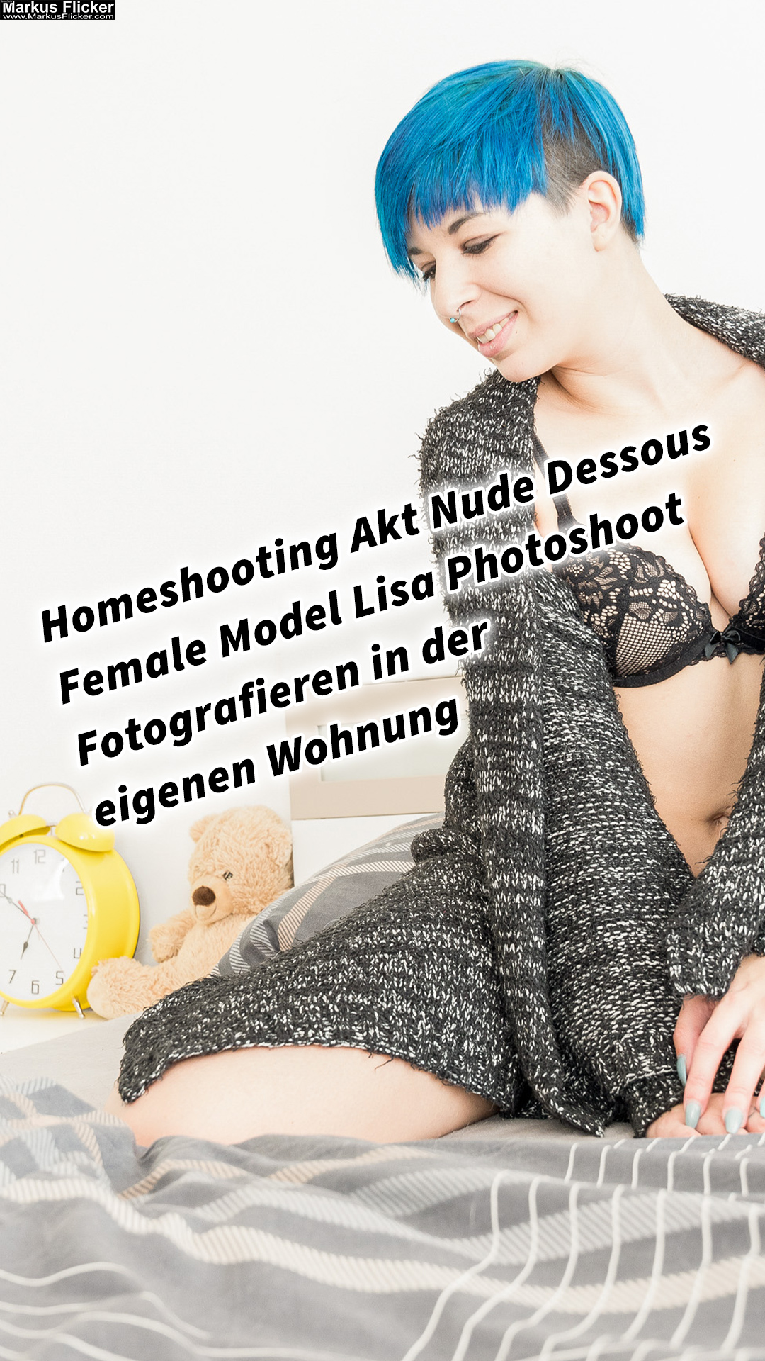Homeshooting Akt Nude Dessous Female Model Lisa Photoshoot Fotografieren in der eigenen Wohnung