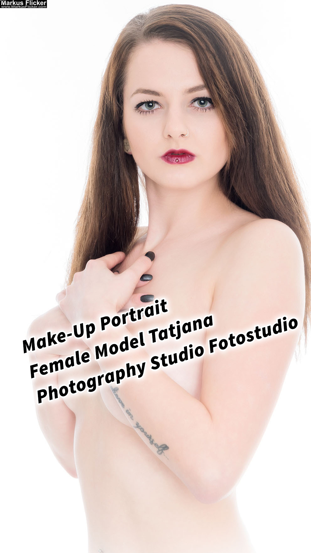 Make-Up Portrait Female Model Tatjana Photography Studio Fotostudio