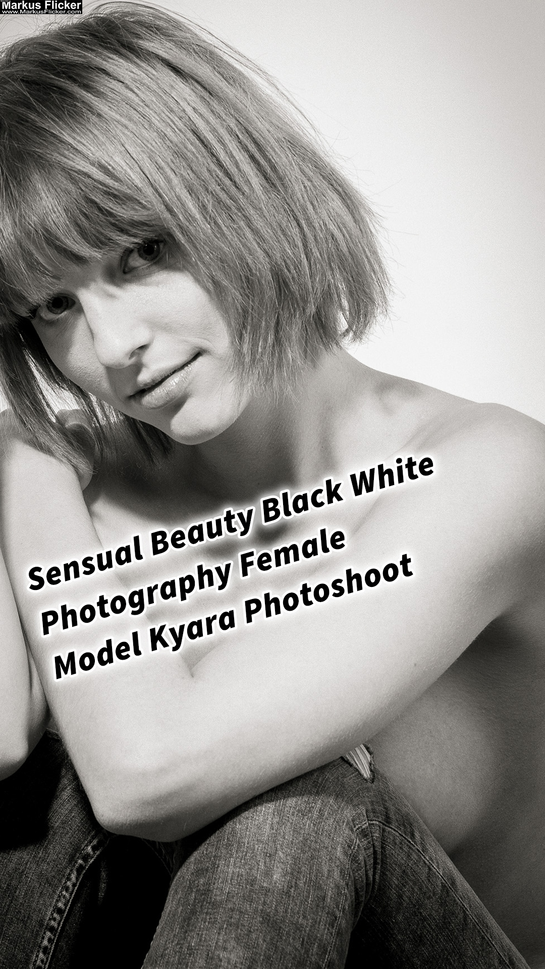 Sensual Beauty Black White Photography Female Model Kyara Photoshoot