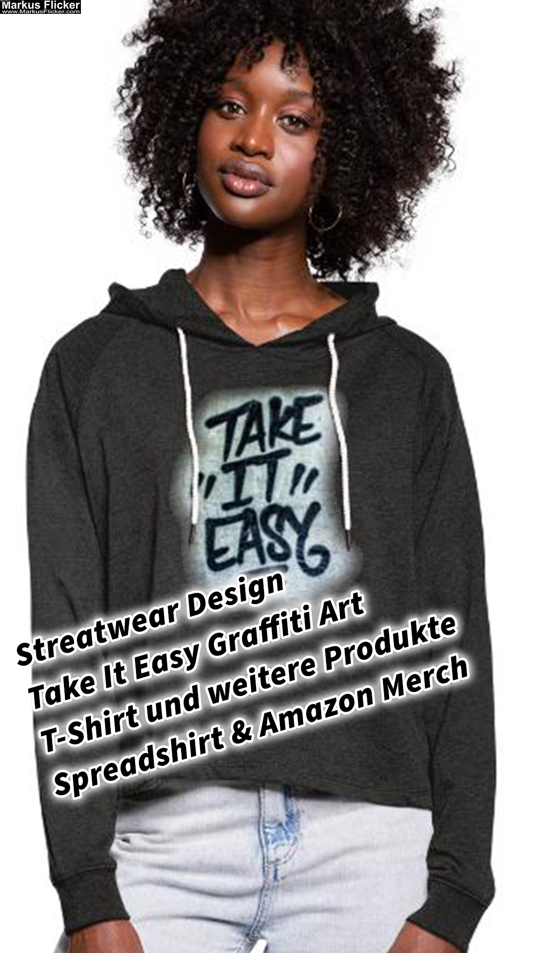 Streatwear Design Take It Easy Graffiti Art T-Shirt und weitere Produkte Spreadshirt & Amazon Merch