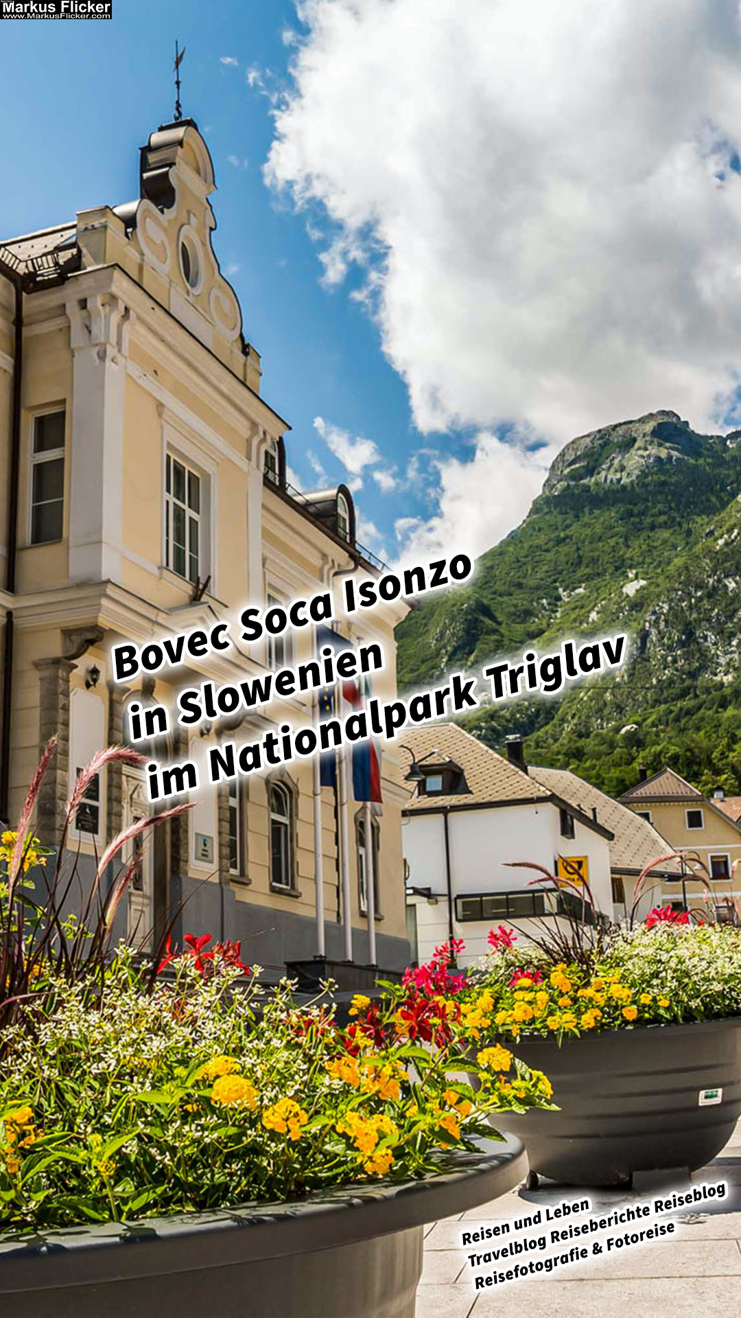 Bovec Soca Isonzo in Slowenien im Nationalpark Triglav