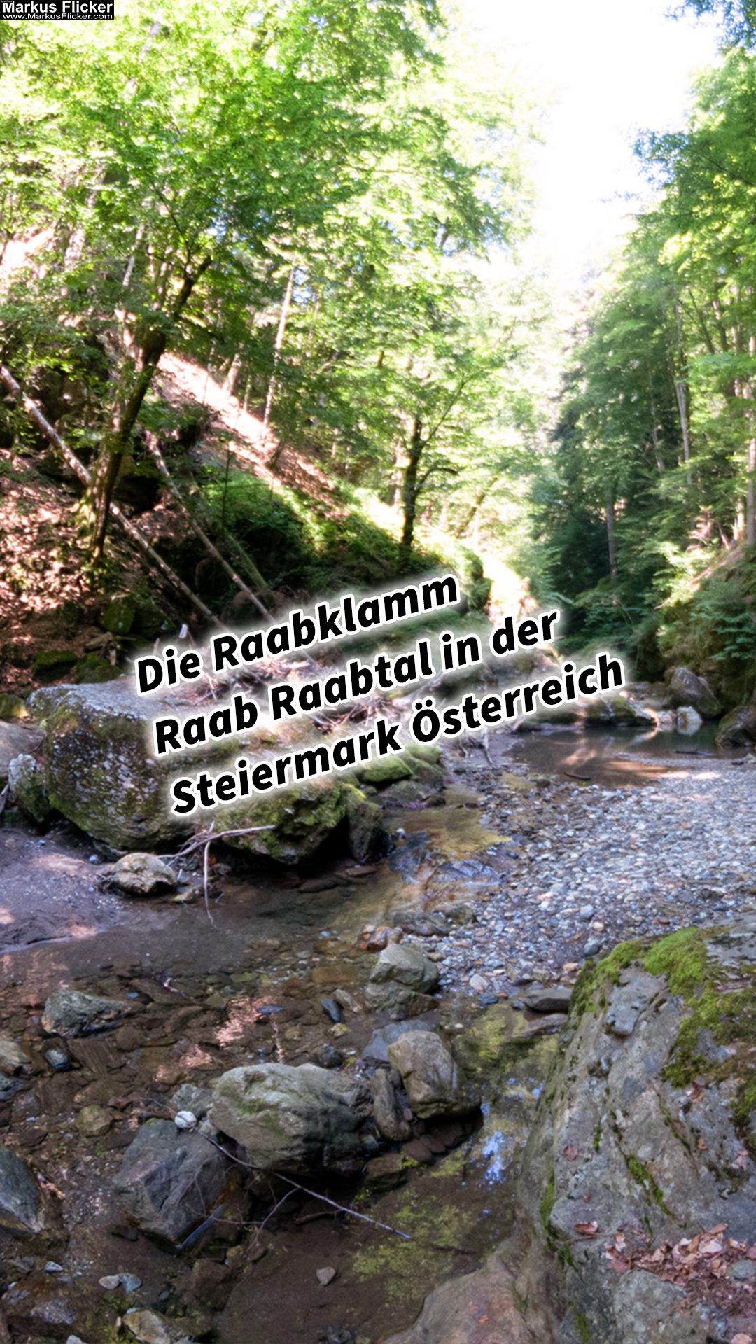 Die Raabklamm Raab Raabtal in der Steiermark Österreich