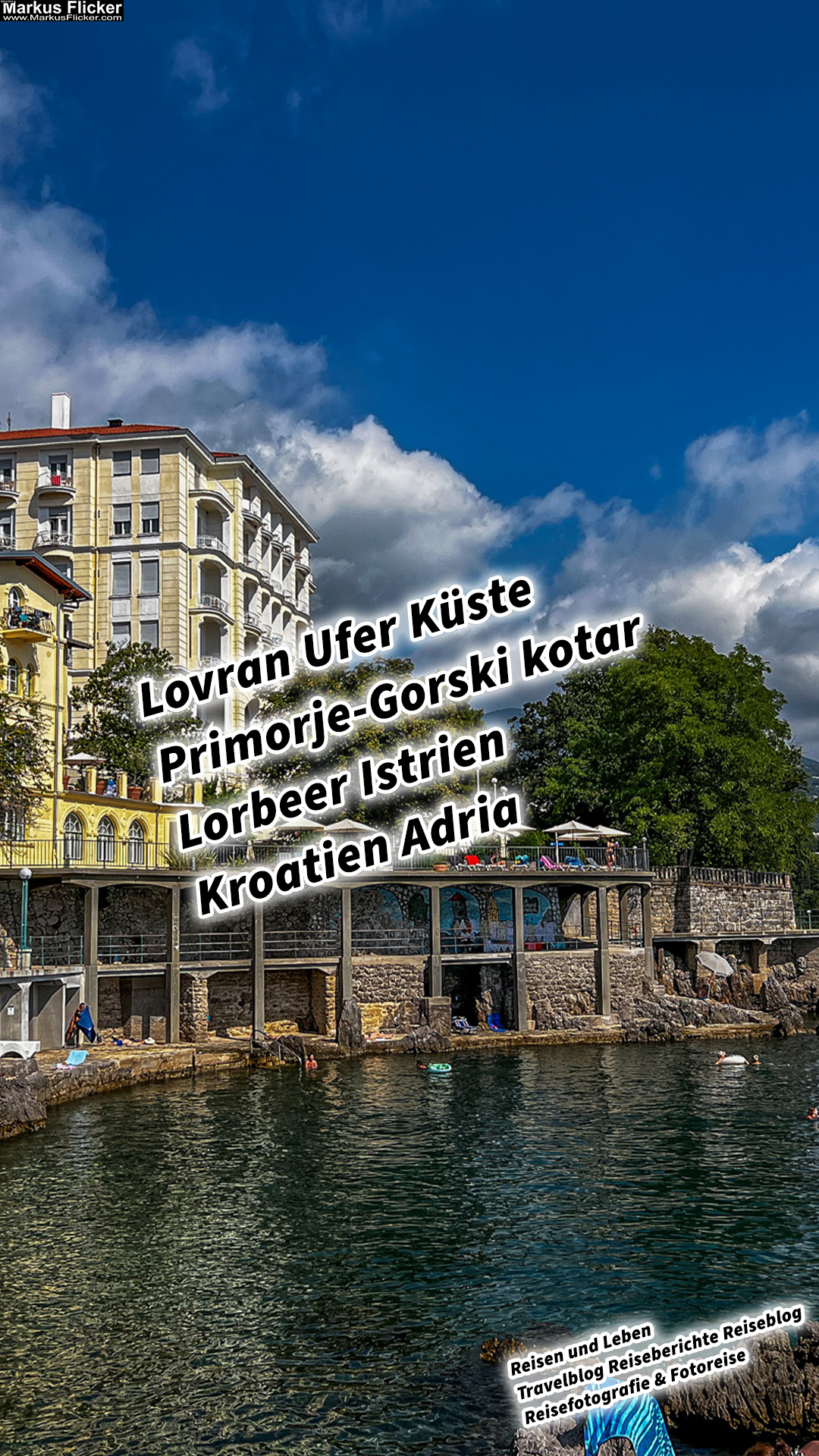 Lovran Ufer Küste Primorje-Gorski kotar Lorbeer Istrien Kroatien Adria #visitcroatia #visitlovran