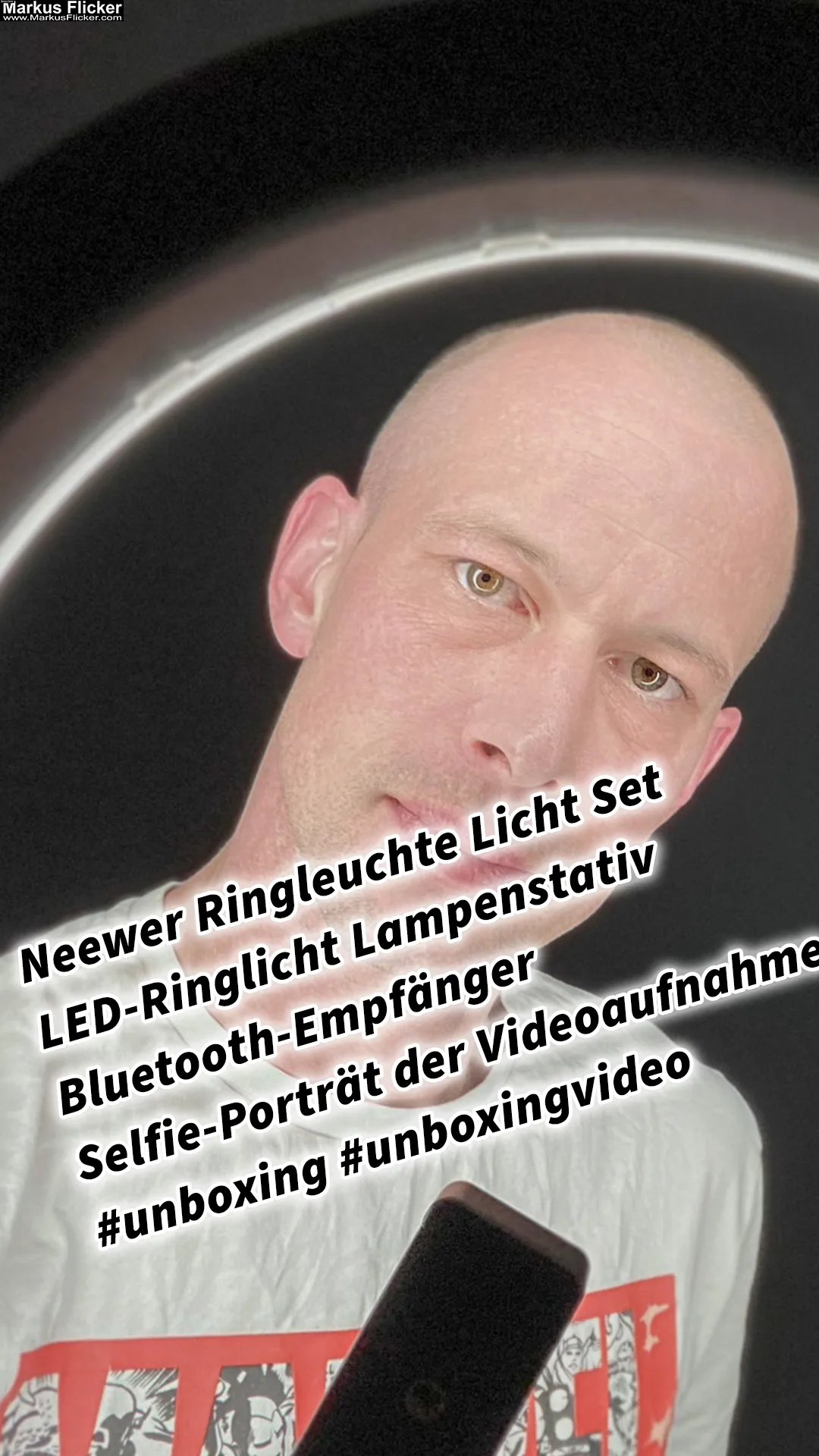 Mehr über den Artikel erfahren NEEWER Ringlicht mit Stativ Set: 18 Zoll/48cm Außen 55W 5600K Dimmbare LED-Ringleuchte mit Bluetooth Fernbedienung für Handy/Kamera für YouTube TikTok Self-Porträt Foto Tätowierer Make-up #unboxing #unboxingvideo