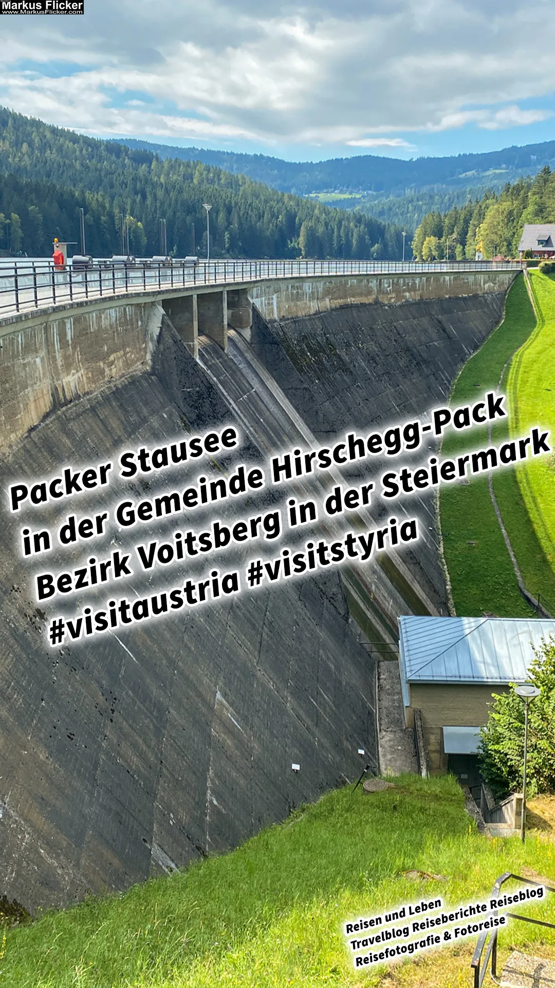 Mehr über den Artikel erfahren Packer Stausee in der Gemeinde Hirschegg Pack Bezirk Voitsberg in der Steiermark #visitaustria #visitstyria