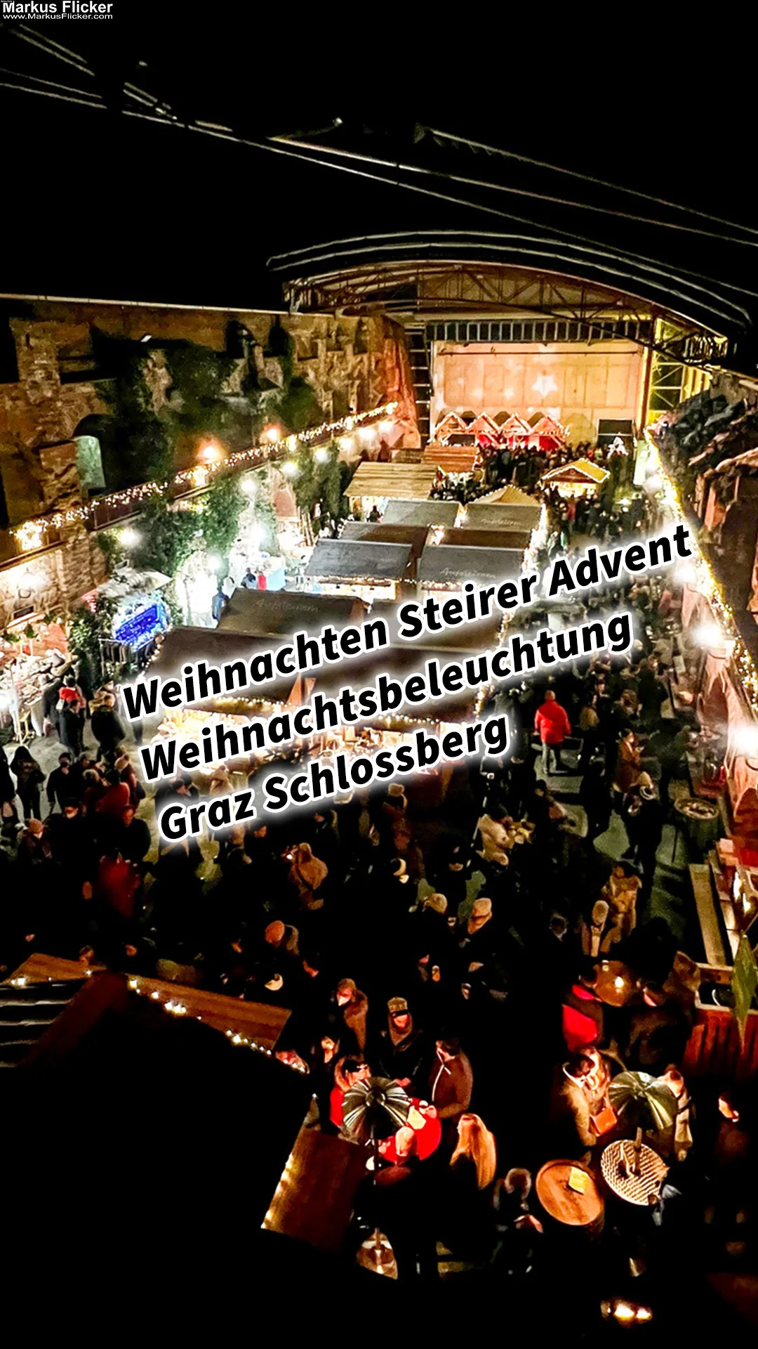 Mehr über den Artikel erfahren Weihnachten Steirer Advent Weihnachtsbeleuchtung Graz Schlossberg Steiermark