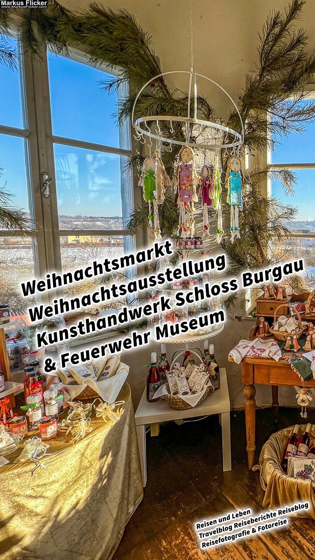 Mehr über den Artikel erfahren Weihnachtsmarkt Weihnachtsausstellung Kunsthandwerk Schloss Burgau & Feuerwehr Museum