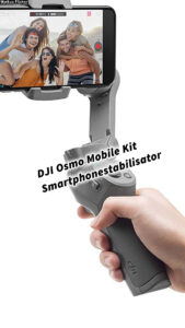 DJI Osmo Mobile Combo Kit - 3-Achsen-Smartphonestabilisator kompatibel mit iPhone und Smartphone Android, leichtes und tragbares Design, stabile Aufnahme, intelligente Steuerung + Stativ