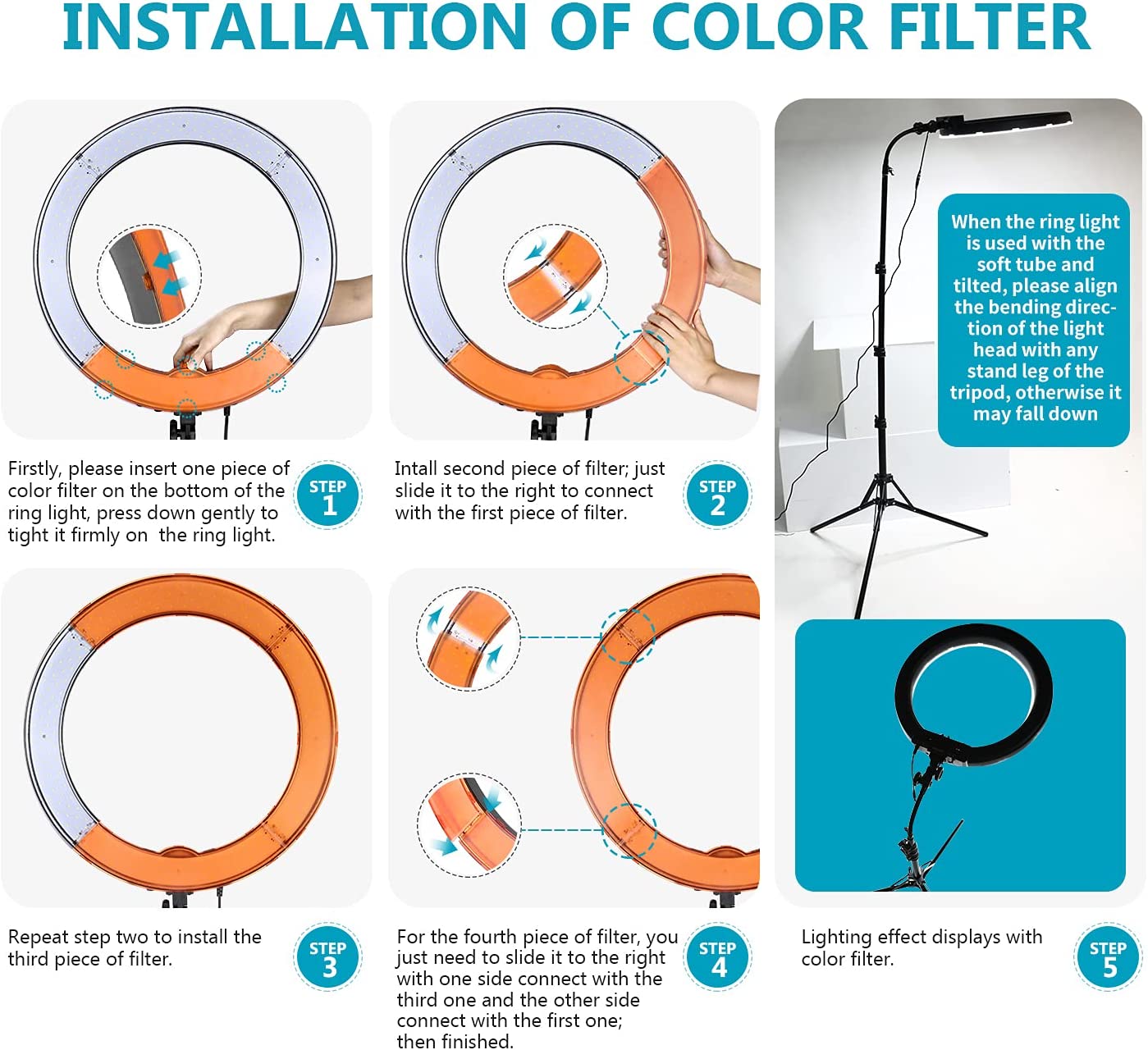 NEEWER Ringlicht mit Stativ Set: 18 Zoll/48cm Außen 55W 5600K Dimmbare LED-Ringleuchte mit Bluetooth Fernbedienung für Handy/Kamera für YouTube TikTok Self-Porträt Foto Tätowierer Make-up #unboxing #unboxingvideo