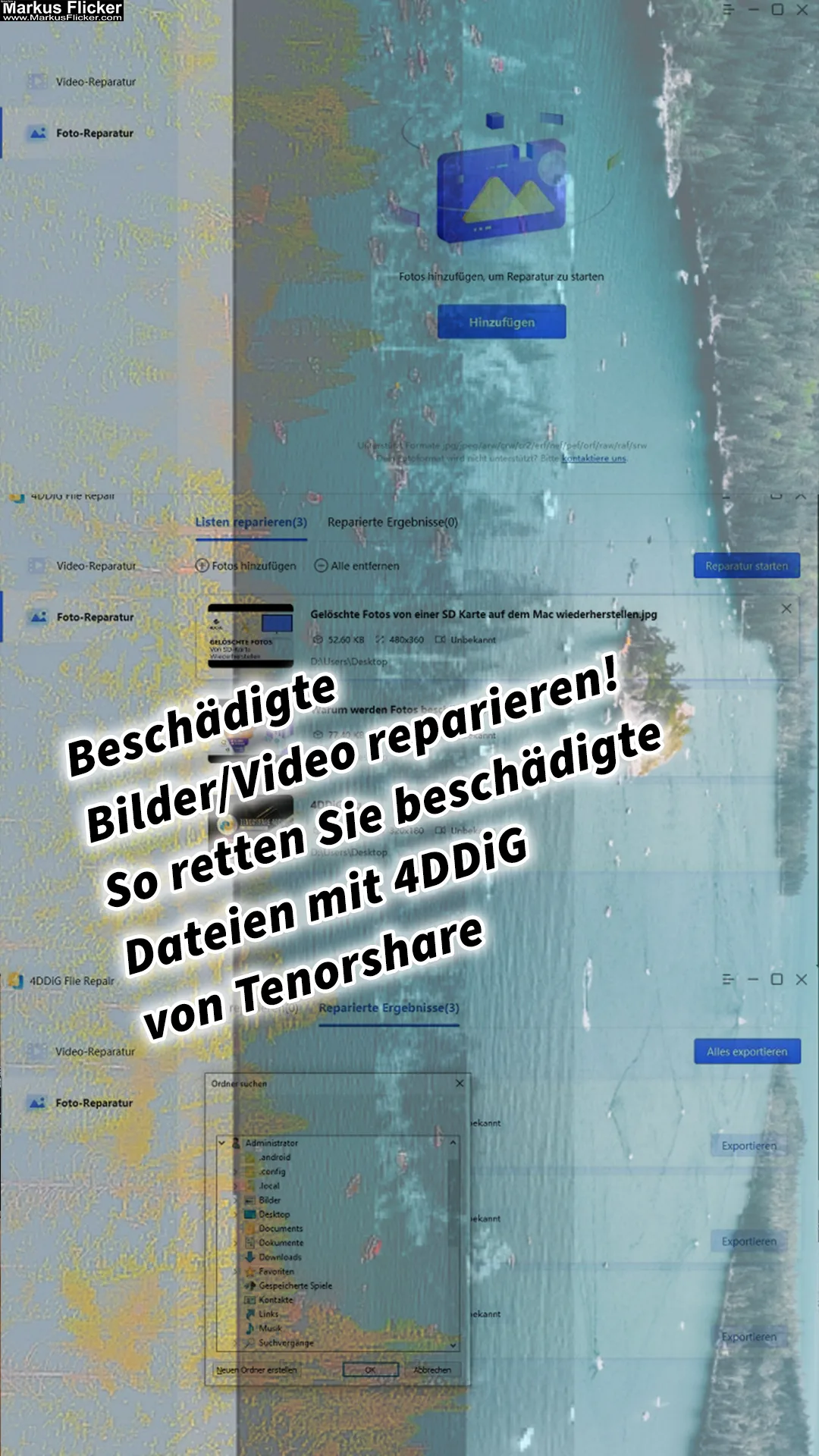 Mehr über den Artikel erfahren Beschädigte Bilder/Video reparieren – So retten Sie beschädigte Dateien mit 4DDiG von Tenorshare