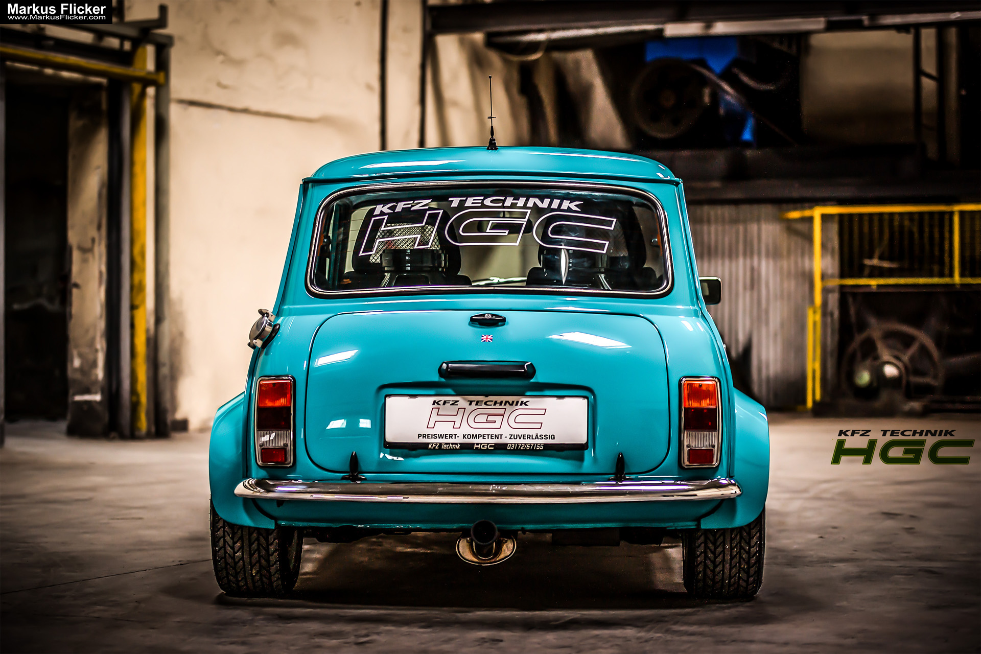 Oldtimer Austin Mini Cooper KFZ Technik HGC Carstyling Autofotografie