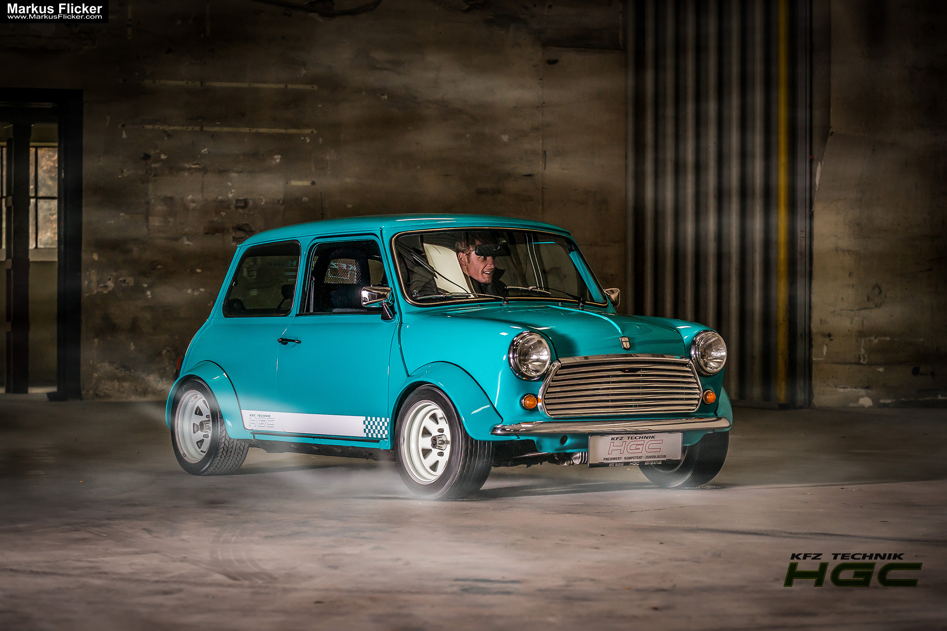 Oldtimer Austin Mini Cooper KFZ Technik HGC Carstyling Autofotografie