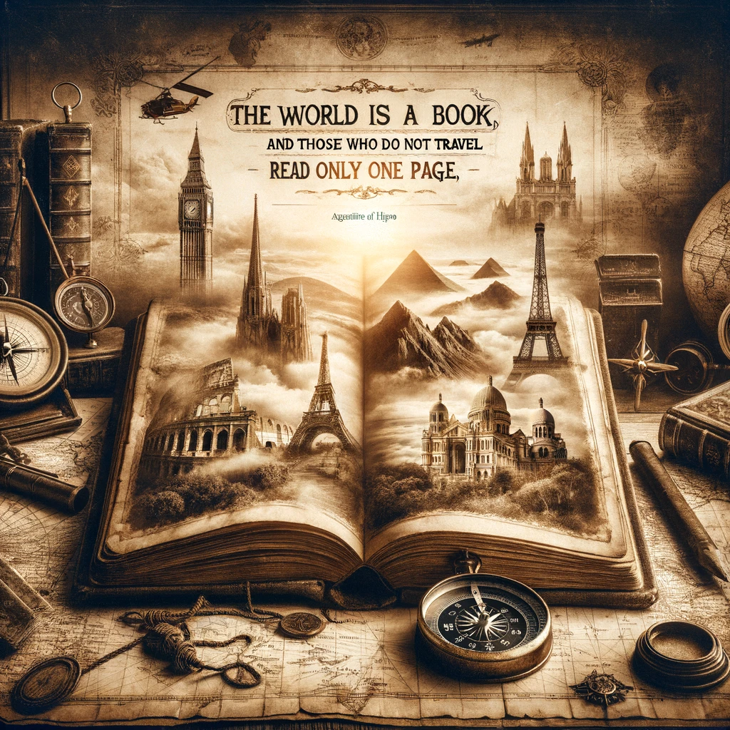 Mehr über den Artikel erfahren Die Welt ist ein Buch. Wer nie reist, sieht nur eine Seite davon von Augustinus von Hippo