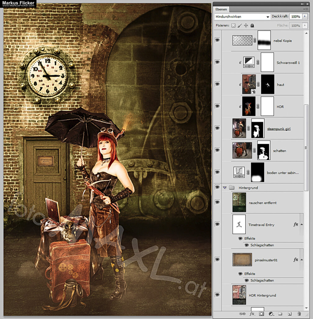 Sexy Female Model Fotoshooting Steampunk Girl Portrait Photoshop Compositing inkl. Making Of, Requisiten und Bildbearbeitung inkl. 37 Fototipps und Bildideen Sexy Female Model Fotoshooting Steampunk Girl Portrait Photoshop Compositing inkl. Making Of, Requisiten und Bildbearbeitung