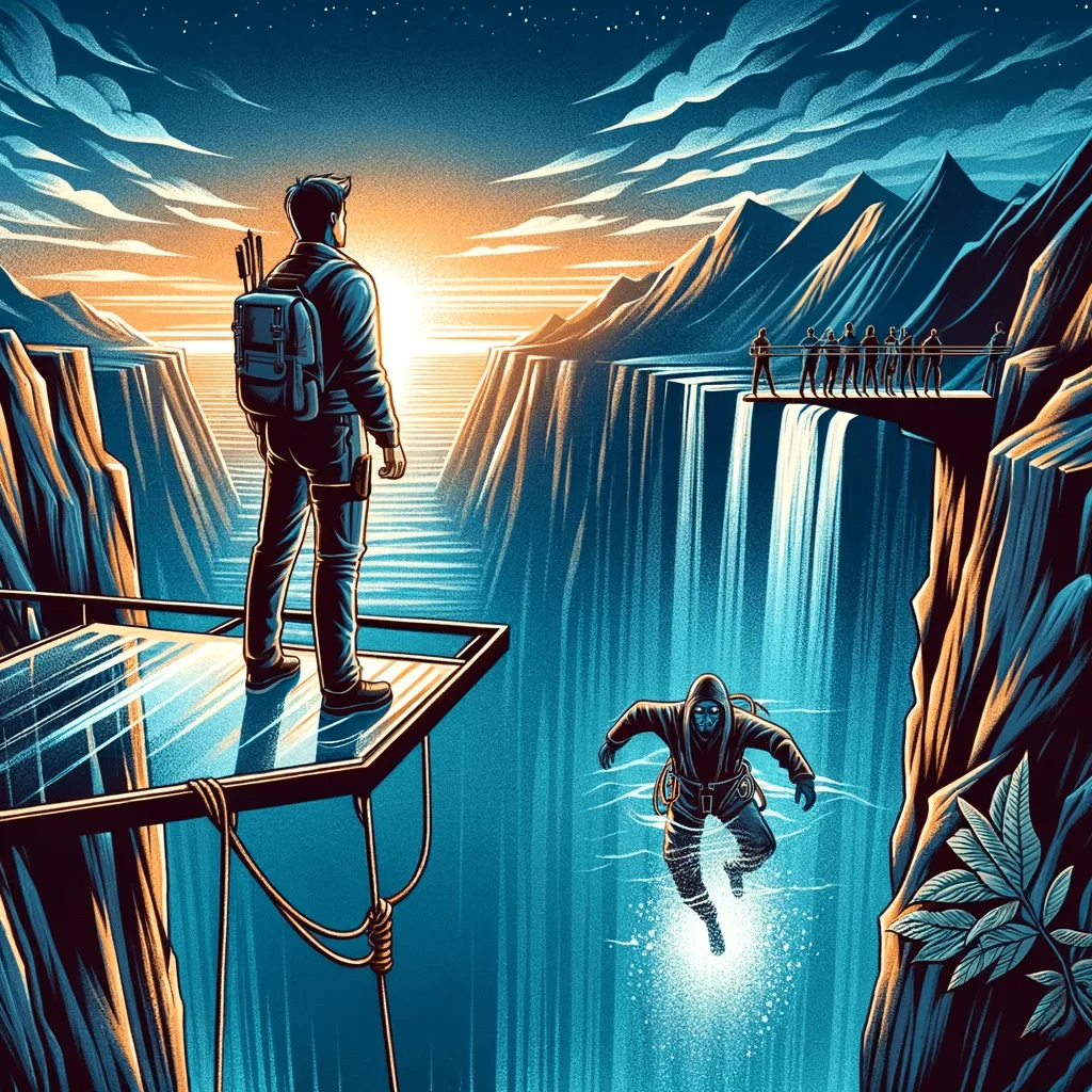 Mehr über den Artikel erfahren Spring voraus! Die Angst kommt nach… Höher, schneller und weiter! Panik!