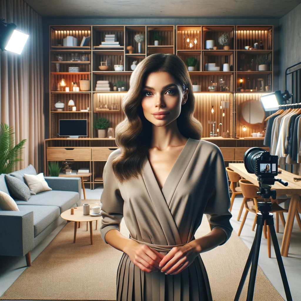 Hintergrund für dein YouTube Studio Zuhause im Wohnzimmer der Küche vor dem Kleiderschrank oder im Büro