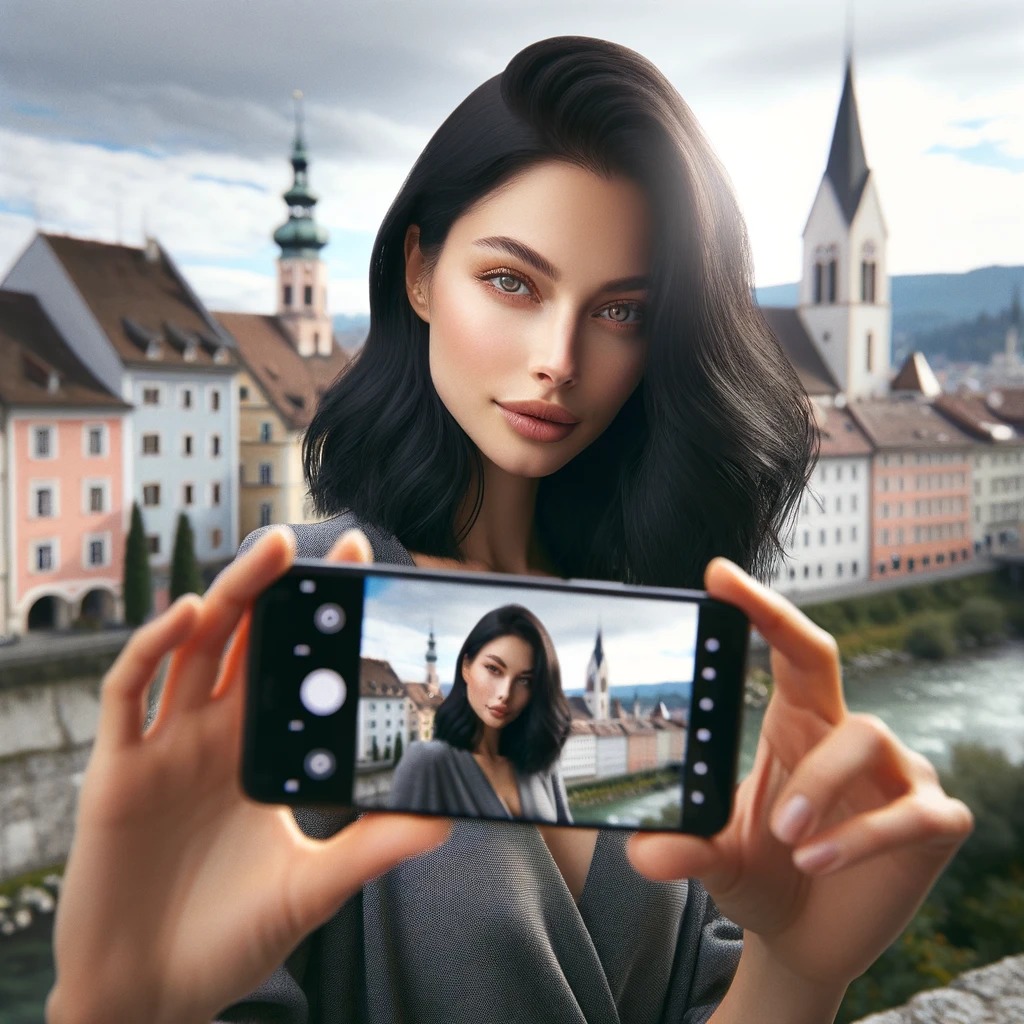 Mehr über den Artikel erfahren City Graz Female Model Portrait Smartphone Photography Videography Styria Steiermark Österreich Handy Fotograf inkl. 17 Punkte Checkliste