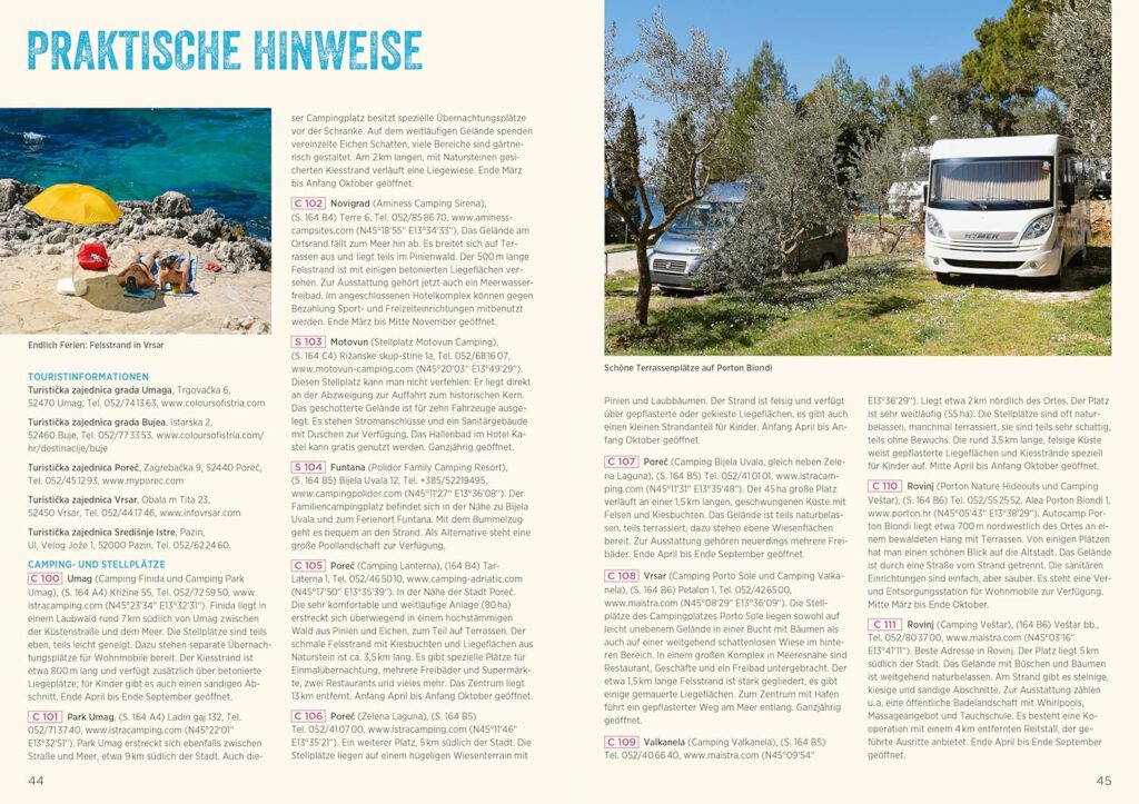 Kroatien mit dem Wohnmobil: Wohnmobil-Reiseführer. Routen von Istrien bis Dubrovnik. Nationalparks, Küstenorte, Stellplätze am Meer. GPS-Koordinaten, ... schönsten Routen von Istrien bis Dubrovnik von Thomas Cernak