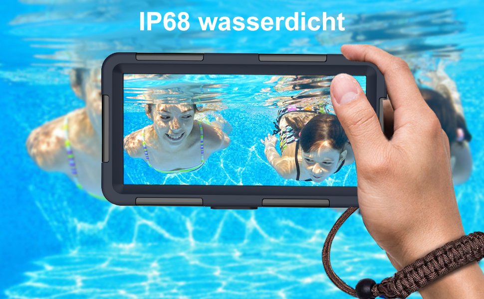Wasserdichte Handyhülle Universelle Tauchen Professionelle Handy Unterwasser Hülle Handytaschen für iPhone Samsung Huawei, Tauchen Schnorcheln Surfen,Wasserdicht tief 15 m