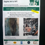 THE 1st NFT VERNISSAGE Traditionelle Kunst trifft Digital ART & NFT #thefirstnft Steiermärkischer Kunstverein Werkbund Graz Martina Brandl 