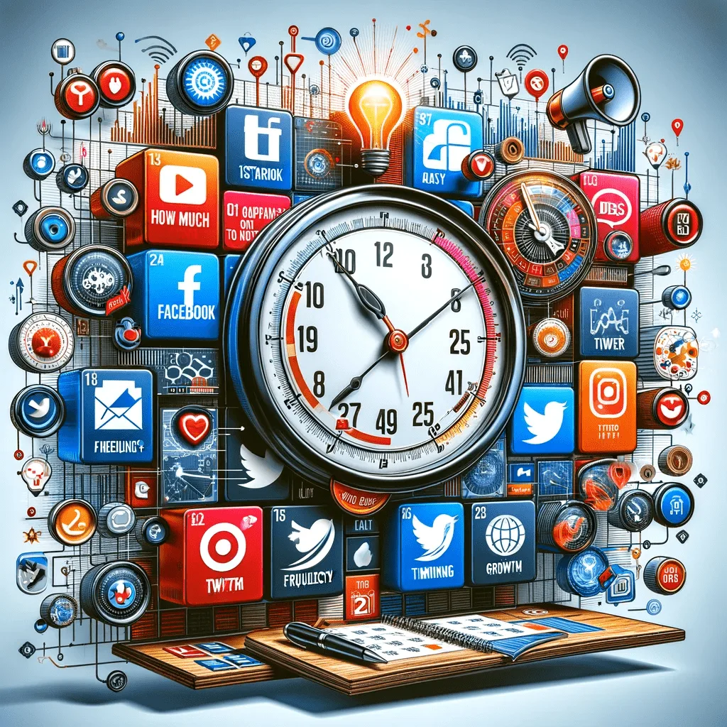 Mehr über den Artikel erfahren Wie viel und wie oft und wann soll ich posten? Die optimale Häufigkeit und Dauer: Tipps für erfolgreiches Social Media Marketing. Wie werde ich im Internet sichtbar?!: Starte mit Social Media für Erfolg durch deinen Online Auftritt und mehr Sichtbarkeit