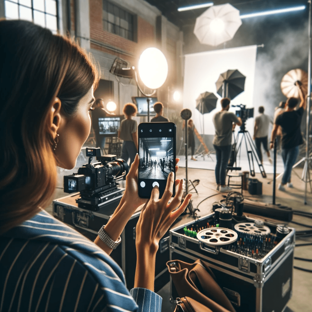 Behind the scenes Video bei Filmproduktionen und Fotoshootings BTS. Fotografieren und Filmen mit dem Smartphone: Bessere Fotos und Videos mit dem Handy für Freizeit, Hobby und Business