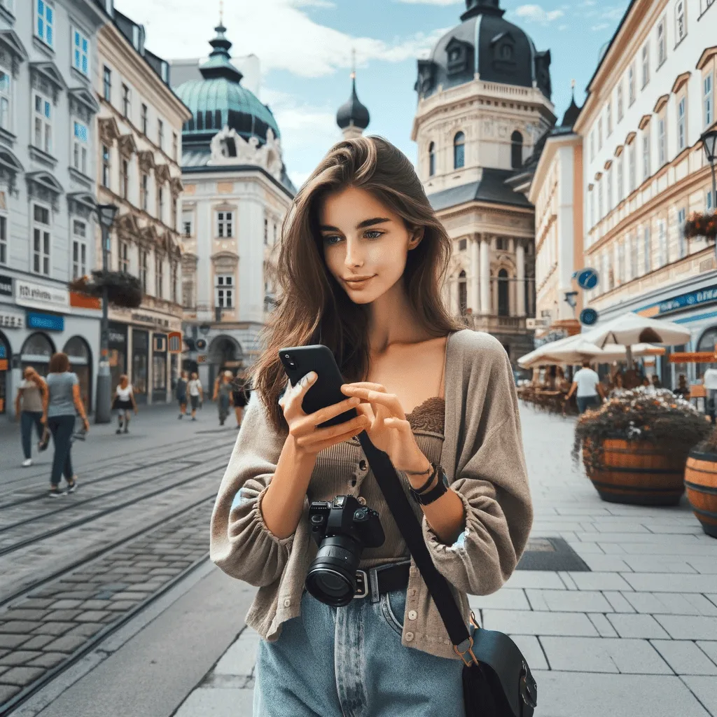 Mehr über den Artikel erfahren Streetphotography Stadt Steiermark Kunsthaus Hauptplatz Rathausgasse. Spaziergang mit dem Smartphone in der Innenstadt. Fotografieren und Filmen mit dem Smartphone: Bessere Fotos und Videos mit dem Handy für Freizeit, Hobby und Business