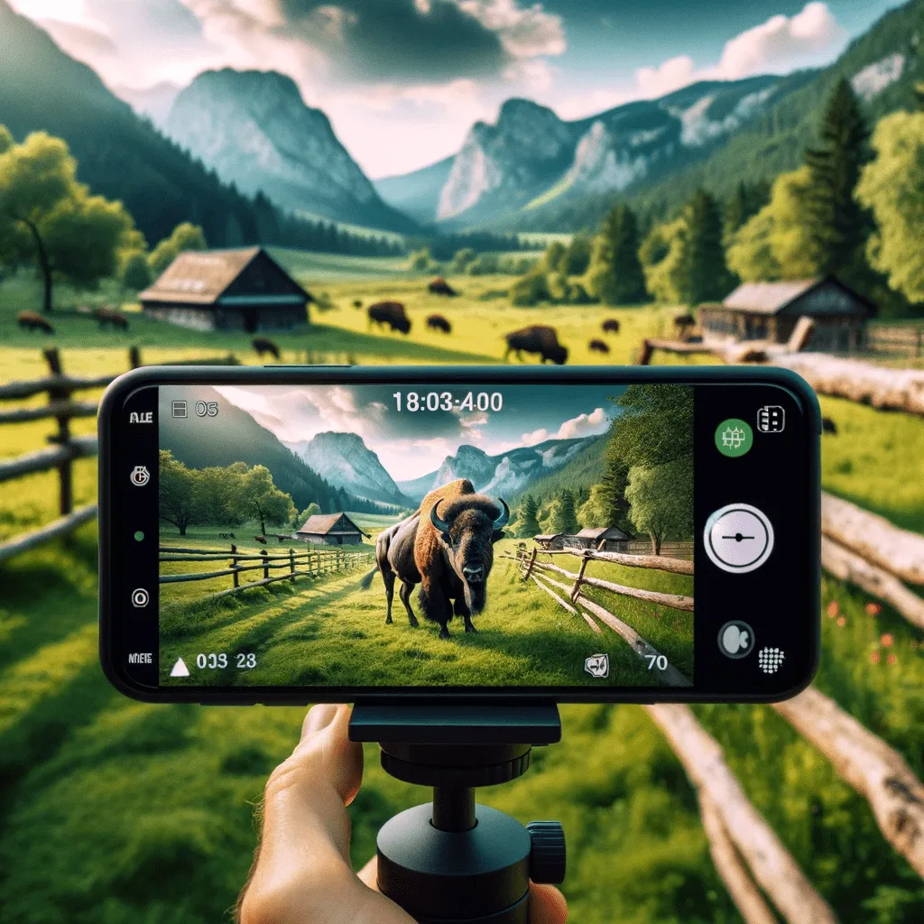 Mehr über den Artikel erfahren Smartphone Timelapse Zeitraffer Bison Tierwelt Herberstein Steiermark Österreich. Fotografieren und Filmen mit dem Smartphone: Bessere Fotos und Videos mit dem Handy für Freizeit, Hobby und Business