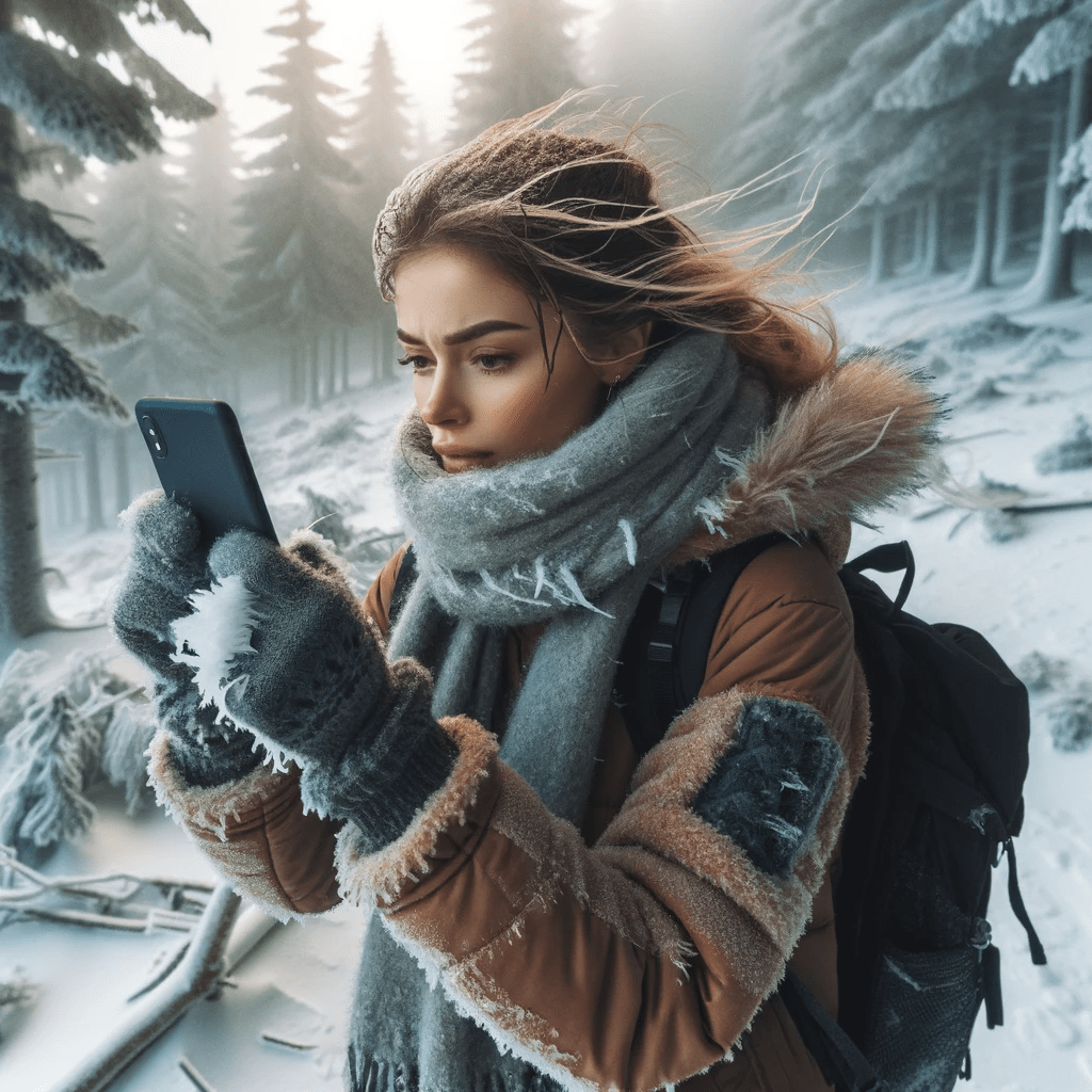 Eisiger Fotospaziergang im Wald im Winter bei Wind und Eis mit dem Smartphone. Fotografieren und Filmen mit dem Smartphone: Bessere Fotos und Videos mit dem Handy für Freizeit, Hobby und Business