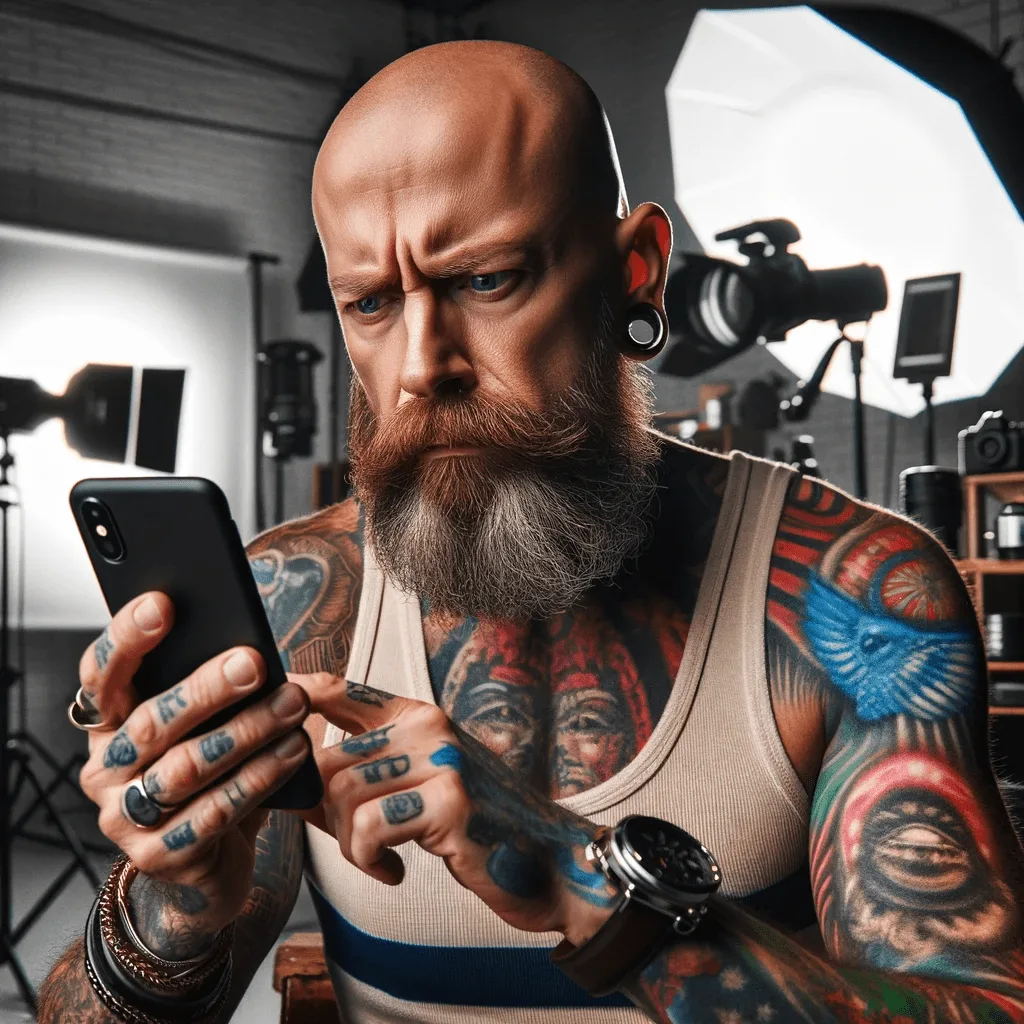 Mehr über den Artikel erfahren Tattoos und Handy?! Und du willst ein Profifotograf und Videograf sein?! Über Aussehen, Können und Arbeiten mit dem Smartphone. Fotografieren und Filmen mit dem Smartphone: Bessere Fotos und Videos mit dem Handy für Freizeit, Hobby und Business