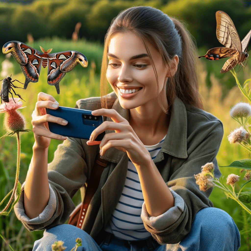 Totenkopfschwärmer Schmetterling Libelle fotografieren in der Natur mit dem Smartphone. Fotografieren und Filmen mit dem Smartphone: Bessere Fotos und Videos mit dem Handy für Freizeit, Hobby und Business