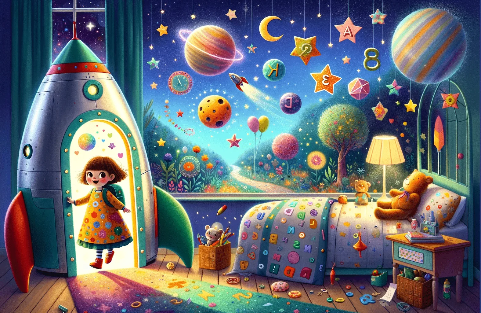 Mehr über den Artikel erfahren Emma und die Reise zum Lernplaneten. 26 Gute Nacht Geschichten für Kinder zum Einschlafen für eine schöne Reise ins Traumland