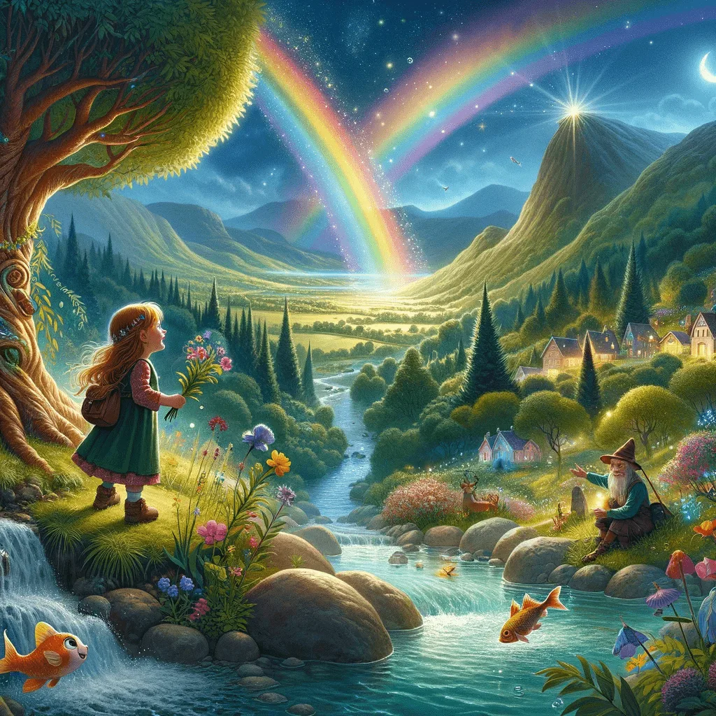 Mehr über den Artikel erfahren Die Geheimnisse des Regenbogen-Tals. 26 Gute Nacht Geschichten für Kinder zum Einschlafen für eine schöne Reise ins Traumland zum Vorlesen und selber lesen lassen mit Mehrwert, Wissen und Lernerfolg Kinderbuch