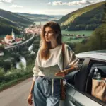 Nachhaltig Reisen. Beitrag zur lokalen Wirtschaft: Unterstützung kleiner Betriebe. Müllvermeidung und Naturerhalt. Roadtrip in Europa. Reisen mit dem Auto innerhalb der EU: Citytrips, Camping, Landschaft, Rundfahrt mit dem PKW, romantische Städte und Urlaubsinspiration