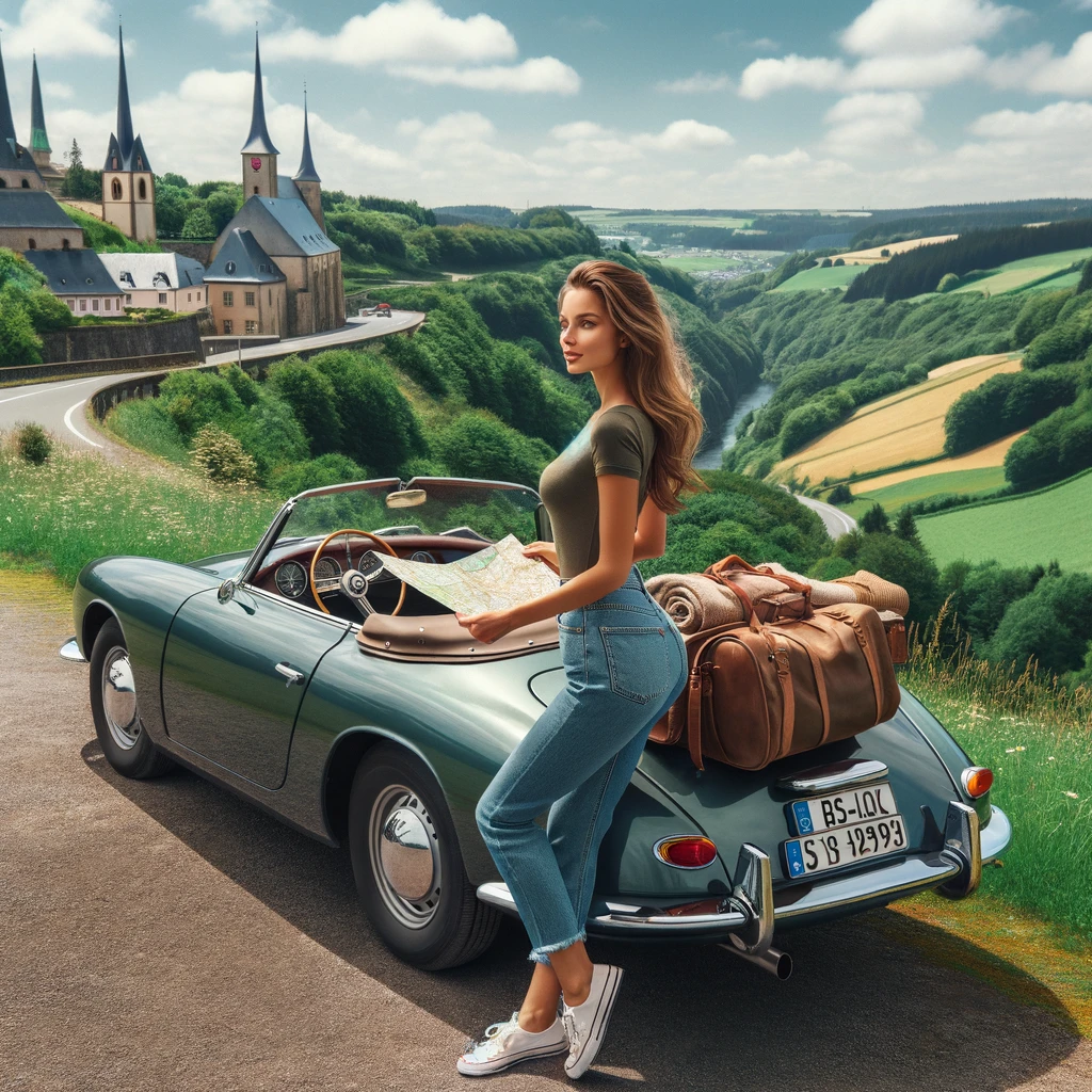 Luxemburg: Roadtrip in Europa. Reisen mit dem Auto innerhalb der EU. Citytrips, Camping, Landschaft, Rundfahrt mit dem PKW, romantische Städte und Urlaubsinspiration