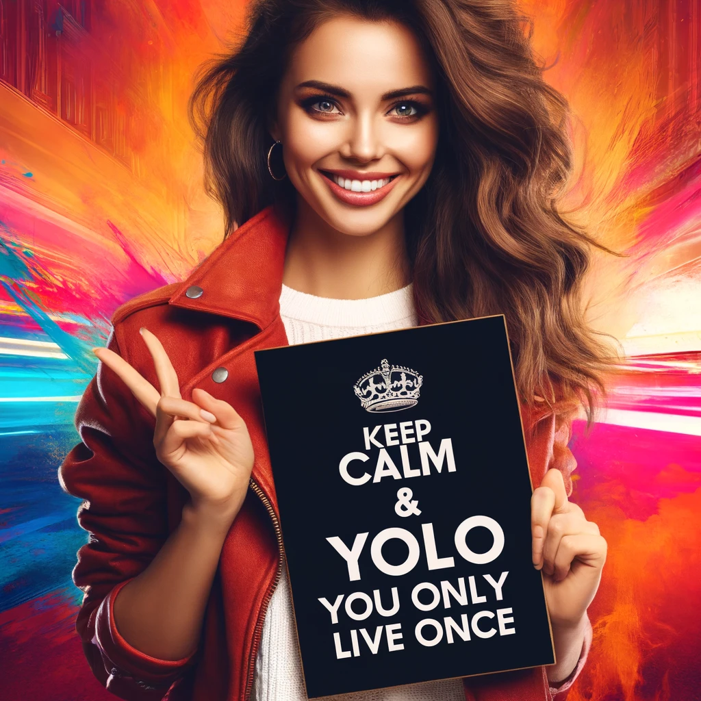 KEEP CALM & YOLO You Only Live Once