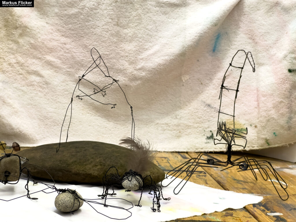 3 Tage Kreativ Comic – Acryl – Skulpturen aus Ytong und Draht – Specksteintiere – Handyfotografie Kinder-Kunstprogramm 2024 Malwerkstatt Martina Brandl Steiermark Österreich