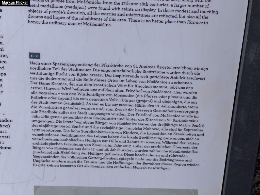 Župa Mošćenice Primorje-Gorski Kotar Kroatien Istrien. Roadtrip in Europa. Reisen mit dem Auto innerhalb der EU. Citytrips, Camping, Landschaft, Rundfahrt mit dem PKW, romantische Städte und Urlaubsinspiration