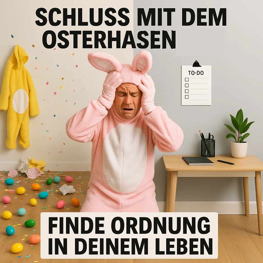 Schluss mit dem Osterhasenspiel – Finde Ordnung in deinem Leben