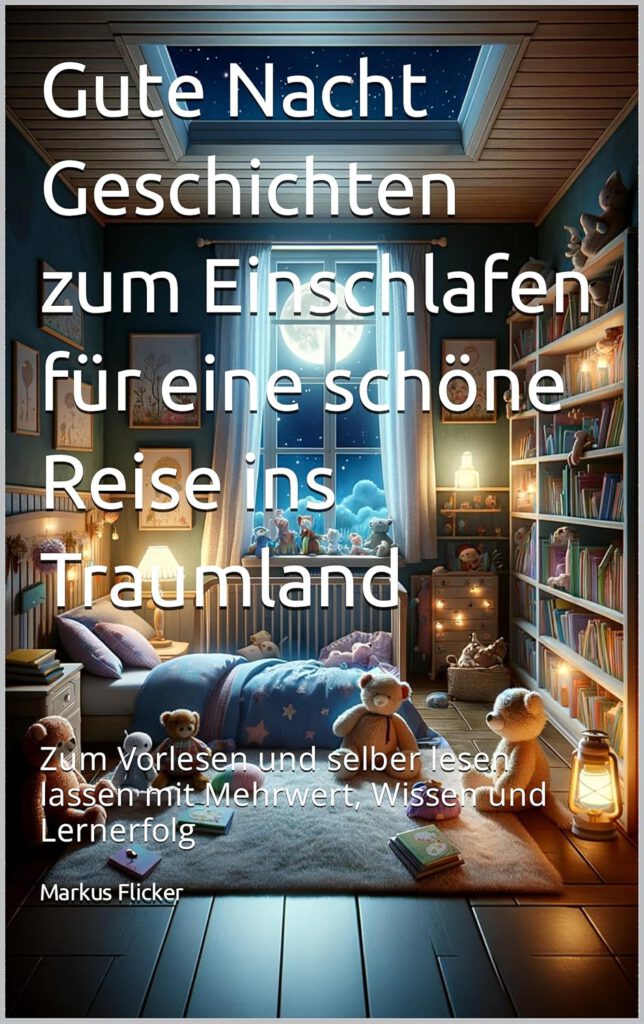 Gute Nacht Geschichten für Kinder zum Einschlafen für eine schöne Reise ins Traumland zum Vorlesen und selber lesen lassen mit Mehrwert, Wissen und Lernerfolg Kinderbuch von Markus Flicker