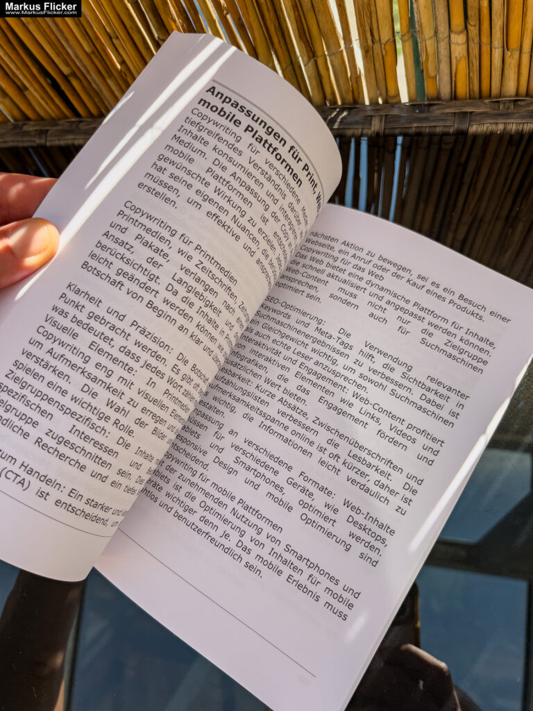 Das Copywriting Buch. Die Kunst der Wortgewandtheit und Überzeugung mit deinem Werbetext für Blog, Webseite, Social Media, E-Mail, SEO, ... inkl. Formeln. Buch von Markus Flicker
