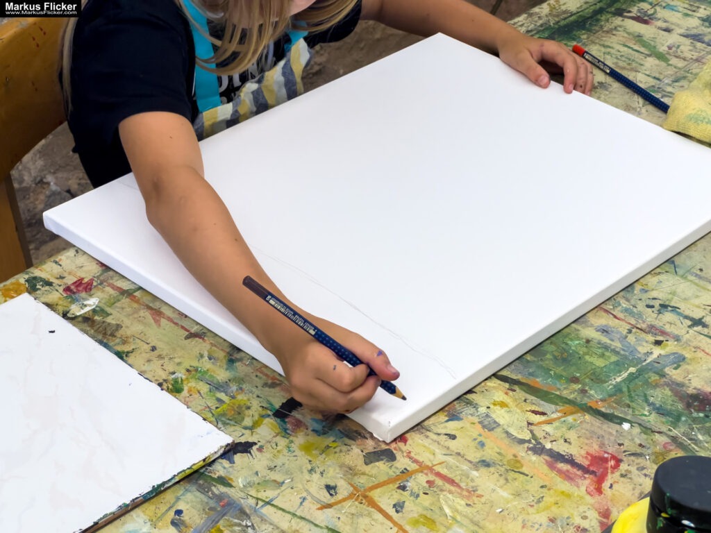 3 Tage Kreativ Comic, Acryl, Skulpturen aus Ytong und Draht, Specksteintiere und Handyfotografie Kinder Kunstprogramm Malwerkstatt Martina Brandl Steiermark Österreich